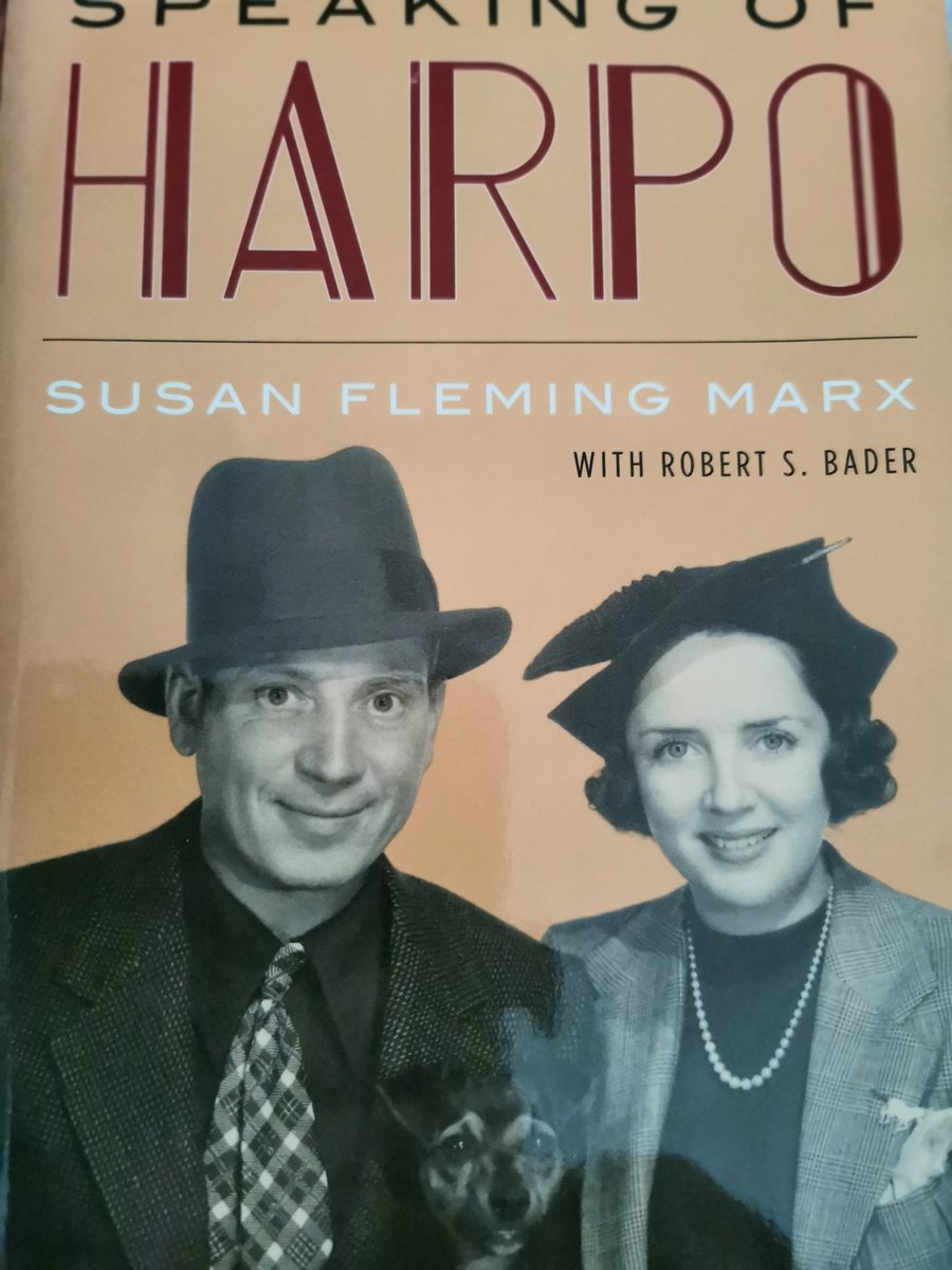 @booksaremybag Already enjoyed Harpo Speaks and Son of Harpo Speaks. Mrs Harpo next, Susan Fleming Marx - Speaking of Harpo. #marxbrothers #harpomarx