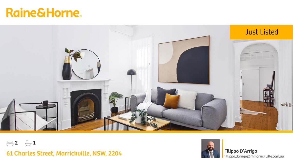 🛌 2 🛀 1
📍 61 Charles Street, Marrickville, NSW, 2204

Our agent’s latest listing on RateMyAgent

rma.reviews/D4iWBLN9vsi6

...
#ratemyagent #realestate #Raine_and_Horne_Marrickville