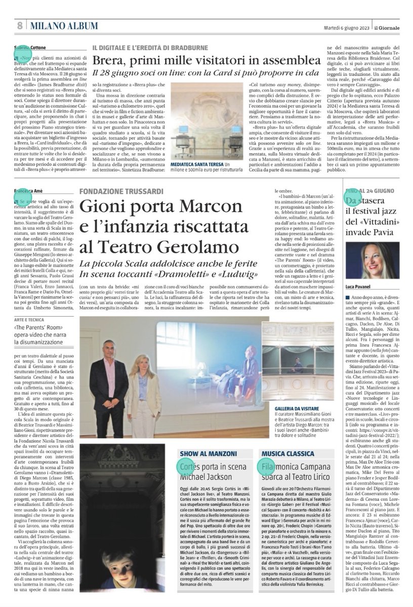 Gioni porta Marcon e l'infanzia riscattata al Teatro Gerolamo

Oggi su <a href="/ilgiornale/">ilGiornale</a>