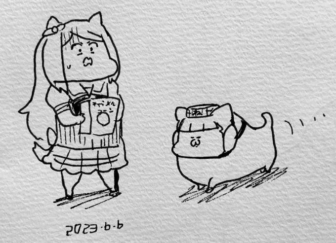 ゴルシっぽいねこに遭遇したマックイーン