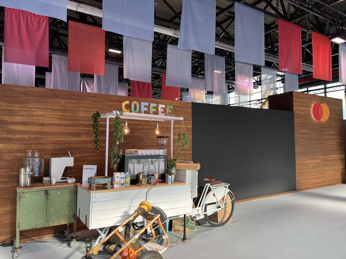 MastercardEU's tweet photo. Here we are at @Money2020 Europe! Come find us at the Horizon Stage, Lounge and Demo Area, powered by @Mastercard between Hall 5 and 6. 

#Money2020 #WelcometoNextEconomy https://t.co/rf8CCDE7yI