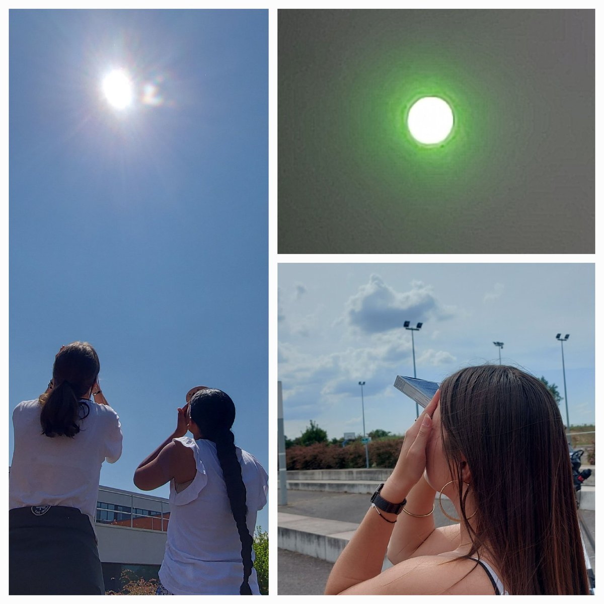 RogisterDe's tweet photo. 🎊Semaine @ClasseDehors pour 10 groupes de 1ère #EnseignementScientifique #SVT #Physique-Chimie @lyceefonsorbes avec l'association 450 000 années-lumière @Occitanie
➡️observation solaire☀️🔭suivi des taches, #spectroscopie 🌈#nucléosynthèse , ...
Merci à tous &amp;à @pass_Culture !🤗 https://t.co/rsN0hmSS5p