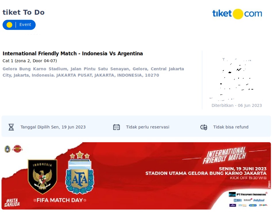 adhi_kellen's tweet photo. WTS tiket indonesia vs argentina CAT 2 (3tiket) cat 1 (2tiket)
insyaalloh amanah, diurus sampai tiket fisik karena ikut nonton juga #internationalfriendlymatch #IndonesiavsArgentina #Indonesia #Argentina https://t.co/JL19VHcEVV