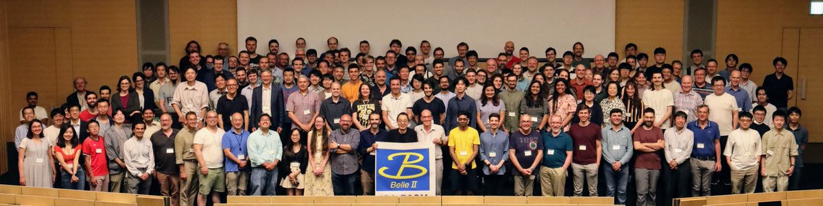 belle2collab's tweet photo. The 45th #B2GM has begun, hosted by @KMINagoyaU
and @NagoyaUniv, and will be a week filled with detector, software, and computing updates, talks on physics analyses, and many discussions about progress toward resuming data taking this fall. Looking forward to a great week! https://t.co/v5DY6l7Pqf