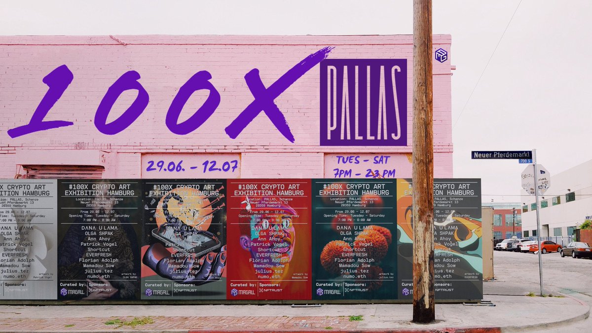 In 23 days... We are coming to the real WORLD...
come and visit our Crypto-Art Gallery in HAMBURG-CITY...

tinyurl.com/magall100x