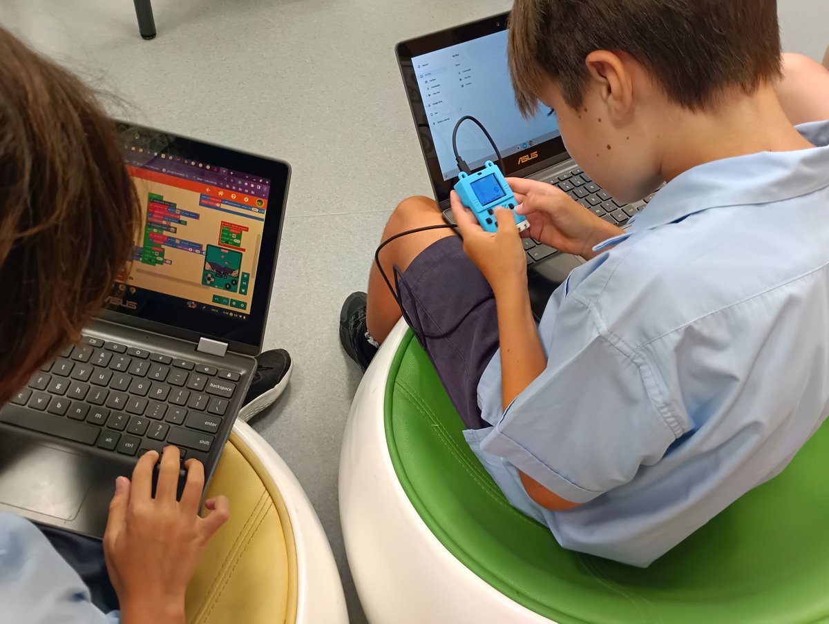dbishongkong's tweet photo. It's Tech Tuesday, and our Year 6s have been busy programming their mini arcade games and installing them onto a portable gaming device to test. #techtuesday #learningtechnologies #dbistech #dbisprimary #dbis #dbishk https://t.co/jKFmpH4VYi