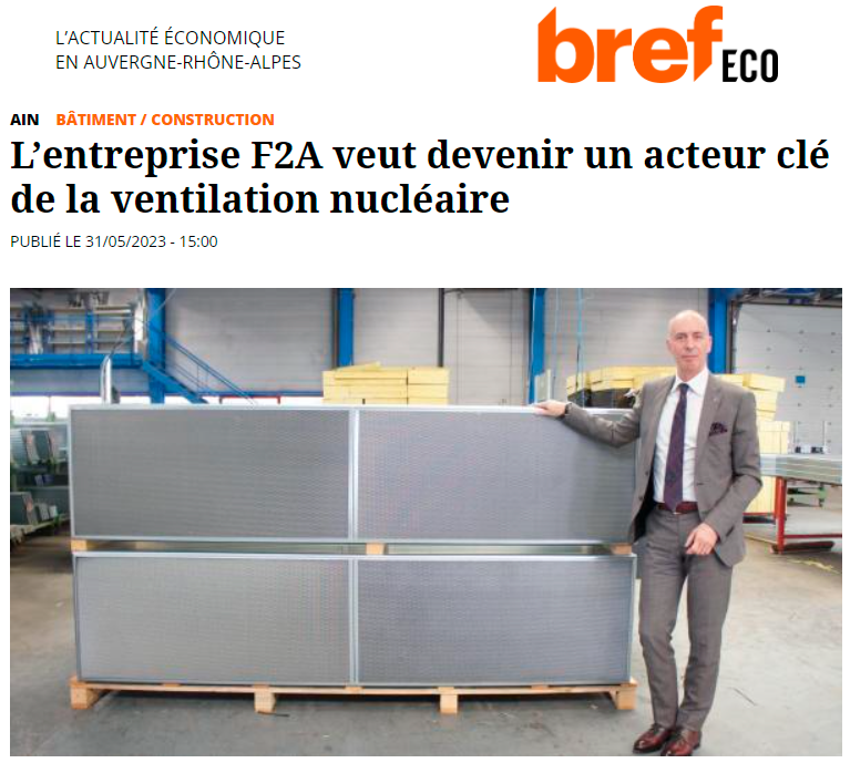 🙏 F2A dans <a href="/BrefEco/">Bref Eco</a> !
👀 Lire l’article : f2a.fr/wp-content/upl…
<a href="/Siparex/">Siparex</a> <a href="/auvergnerhalpes/">Auvergne-Rhône-Alpes</a> @AURAentreprises 
#F2A #aéraulique #acoustique #nucléaire #ventilation #CVC #HVAC #madeinfrance #Presse #brefeco