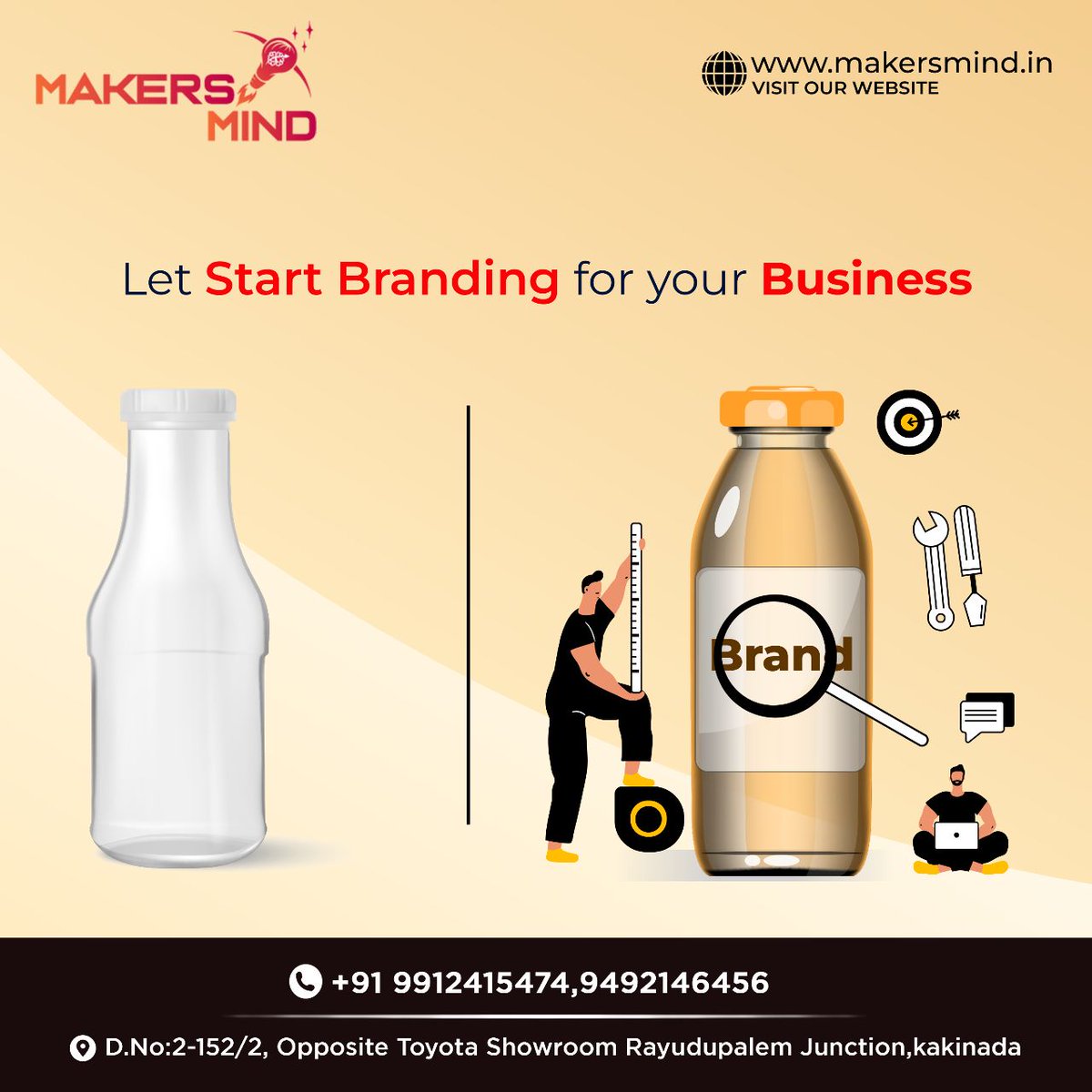 Let's kickstart your business branding journey with our expert team and elevate your brand and captivate your audience.
.
For Enquiries :
contact: 99124 15474, 9492 146 456
.
#branding #brandingservices #businessdevelopmentservices  #webdevelopmentcompany #makersmind #india