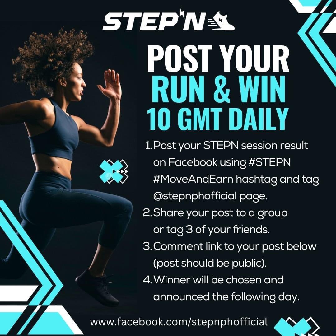 1PaoloTV's tweet photo. Day 5 Winner of 10 GMT: @Kotarochanph
Stay fit and healthy with #STEPN
#STEPNHealth #STEPNPH #moveandearn https://t.co/TBp6bcbJs3