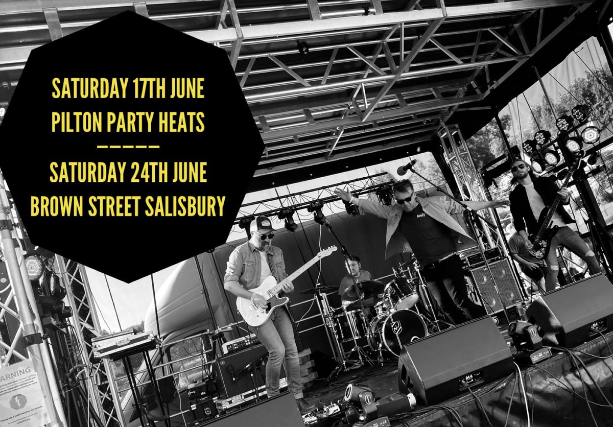 Coming up in June…
@PiltonParty heats 
@BrownStreetSP1 Salisbury 
See you down the front 🎸🎸🎸🎤🥁
#livemusic #indiepop #gigs #originalmusic #piltonparty #glastonbury #salisbury #proudtobeswindon
@RegentStRecords @HorusMusic @PhoenixMusicInt