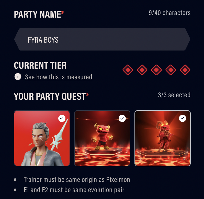 Pixelmon's tweet photo. Reminder to assemble your squad and start your party quest today:  https://t.co/sGmZ2W4cjc 

Stake by June 6 23:59 (GMT+8) to be eligible for the first prize draw! 

Read more: https://t.co/gVEd0T51UY https://t.co/iNlnwfemnP
