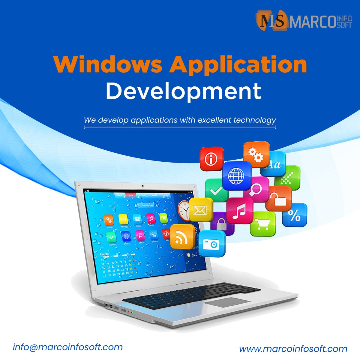 MarcoInfosoft's tweet image. Empowering Windows Users: Crafting Seamless Experiences through Application Development - Marco Infosoft.
.
.
#marcoinfosoft #webdesign #windowsapplication_development
