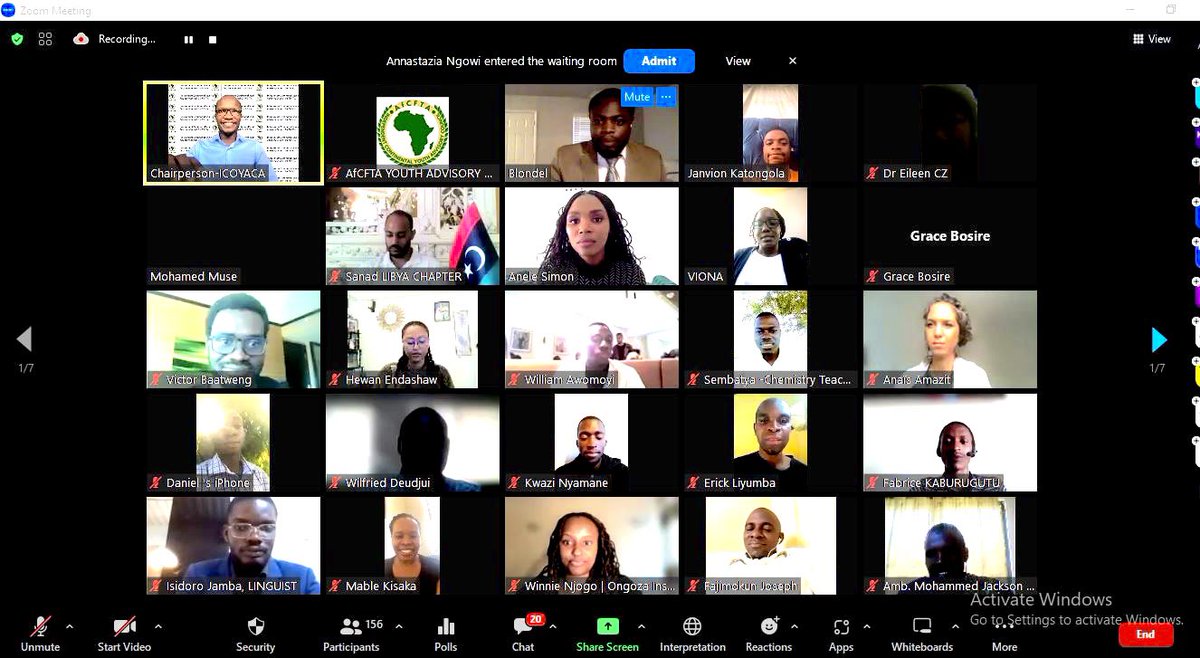 Emolot_AD's tweet photo. Delighted to have Chaired @ICOYACA’s Virtual ExtraOrdinary GA! 🌍
695 Council Members attended & here are some of the decisions:
✅ Approval of Leadership Structure.
✅ Confirmation of Acting Positions
✅ Discussion on upcoming #AfCFTA Youth Symposium
@AfCFTA @AUYouthProgram https://t.co/n9N8z9Avz1