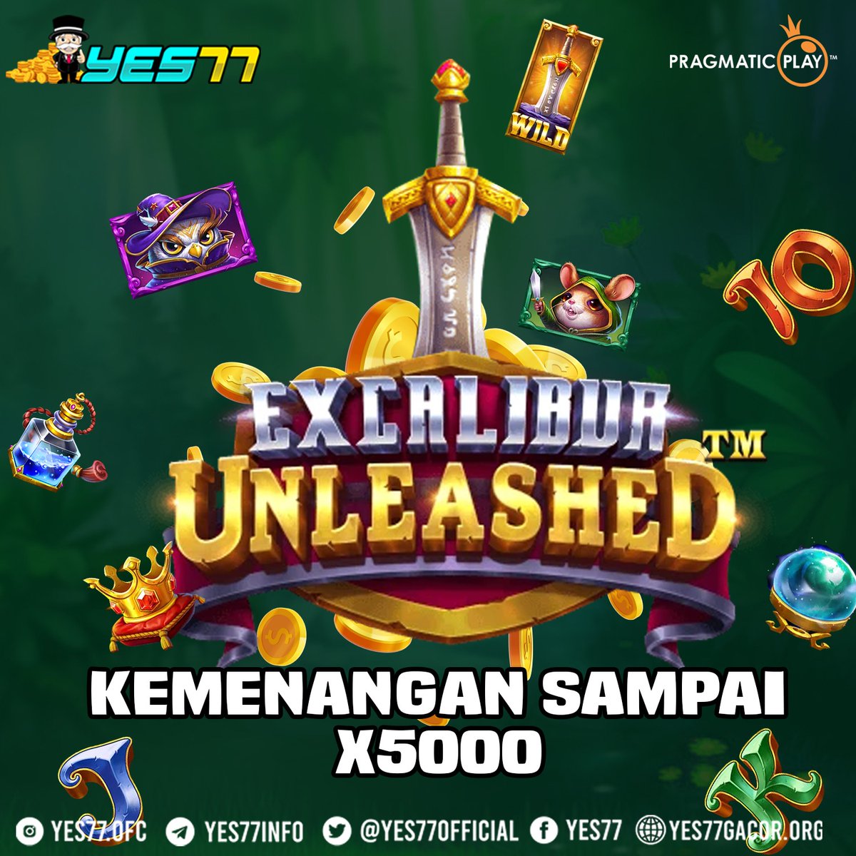Yes77official's tweet image. &apos;Excalibur Unleashed&apos; Slot Game Dari Pragmatic Play Yang Gak Kalah Gacor Dari Game Slot Lainnya Di YES77 !

Link Daftar : bitly.ws/F4hH

#yes77 #excaliburunleashed #pragmaticplay #megaways #jackpot #sensasional #slotgacor #slotindonesia #gameonline