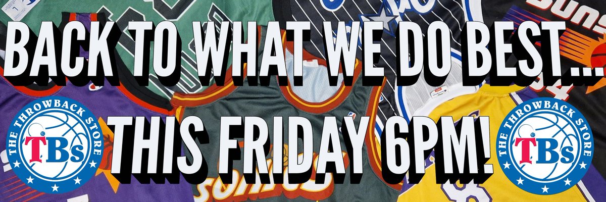 TTBSUK's tweet photo. BACK AT IT THIS FRIDAY 6PM 🚨
.
We are going back to what we do best this week by dropping a haul of vintage classics including Kobe, Schrempf, Shaq, Barkley, Webber and Jordan along with so many more... 👀
.
#nba #basketball #90snba #supportsmallbusinesses #thethrowbackstore https://t.co/ufKxioNzlu