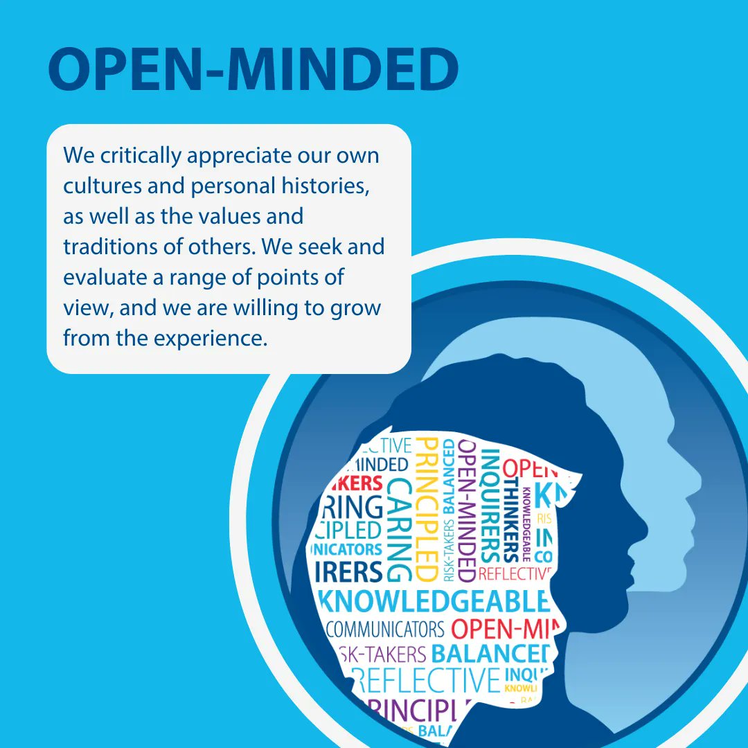 Attention schools and educators! 📣 We continue our IB learner profile campaign with June's attribute of the month: 'Open-minded'. Nominate students, educators, and staff who exemplify this attribute by sharing their stories using #IBLearnerProfile or reply below.