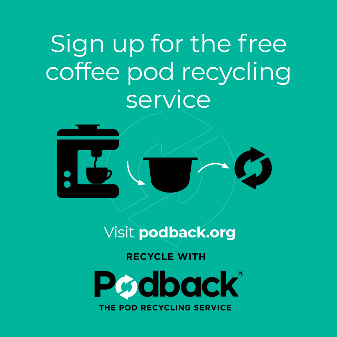 cardiffcouncil's tweet photo. ♻️ ☕ Have you signed up to recycle your coffee pods yet?
We’ve teamed up with @PodbackUK, a not-for-profit coffee pod recycling service to help residents recycle their coffee pods at the kerbside.
👉 To register, visit: https://t.co/anFJwc8p84
👉 More: https://t.co/VG4SEVWIFW https://t.co/IOaMVtWRSS