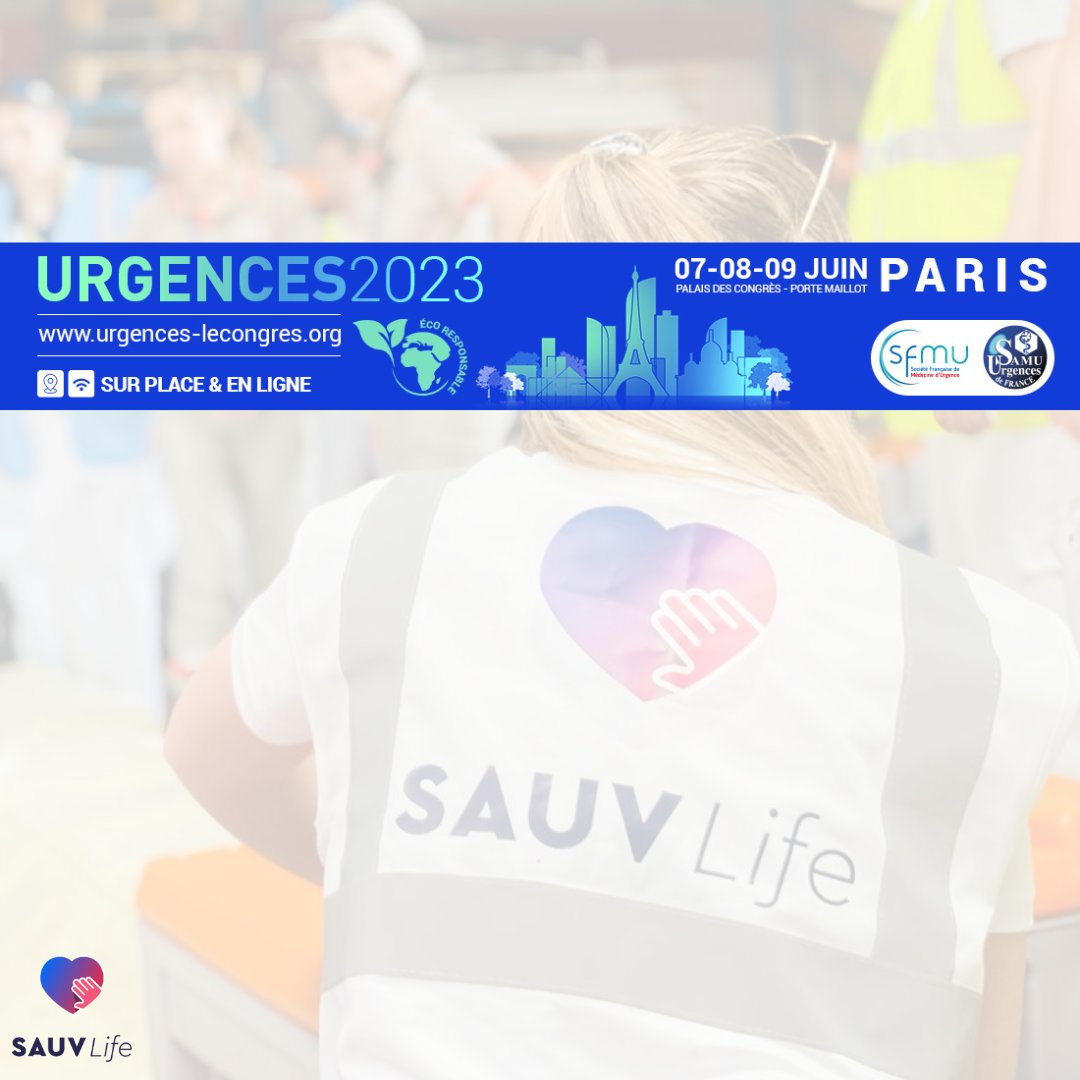 SAUVLife's tweet photo. 📢 Le congres #urgences2023 ouvre ses portes demain !
Retrouvez-nous sur les stands n°20&21 dans l'espace #Startsup 👋
#sauvlife #frenchapp #app #sudf #sfmu #samu https://t.co/kCmoUvzWls