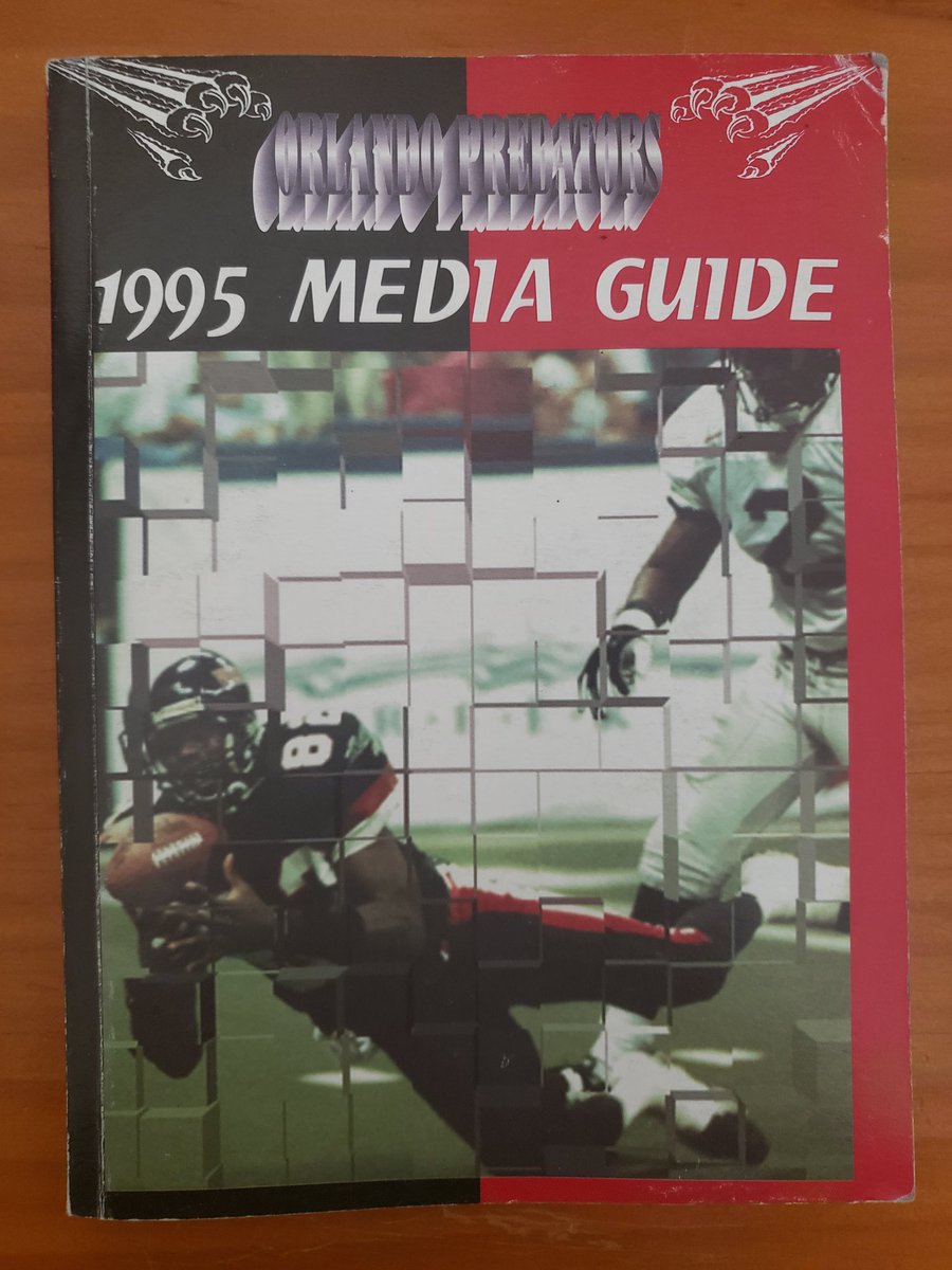ArenaFootballTV's tweet photo. 1995 Season, #OrlandoPredators #MediaGuideSZN #AFLHistory @OfficialAFL @_deadfootball @ArenaFan @osctoday @WeekInArenaBall https://t.co/IhC8GfDdsa