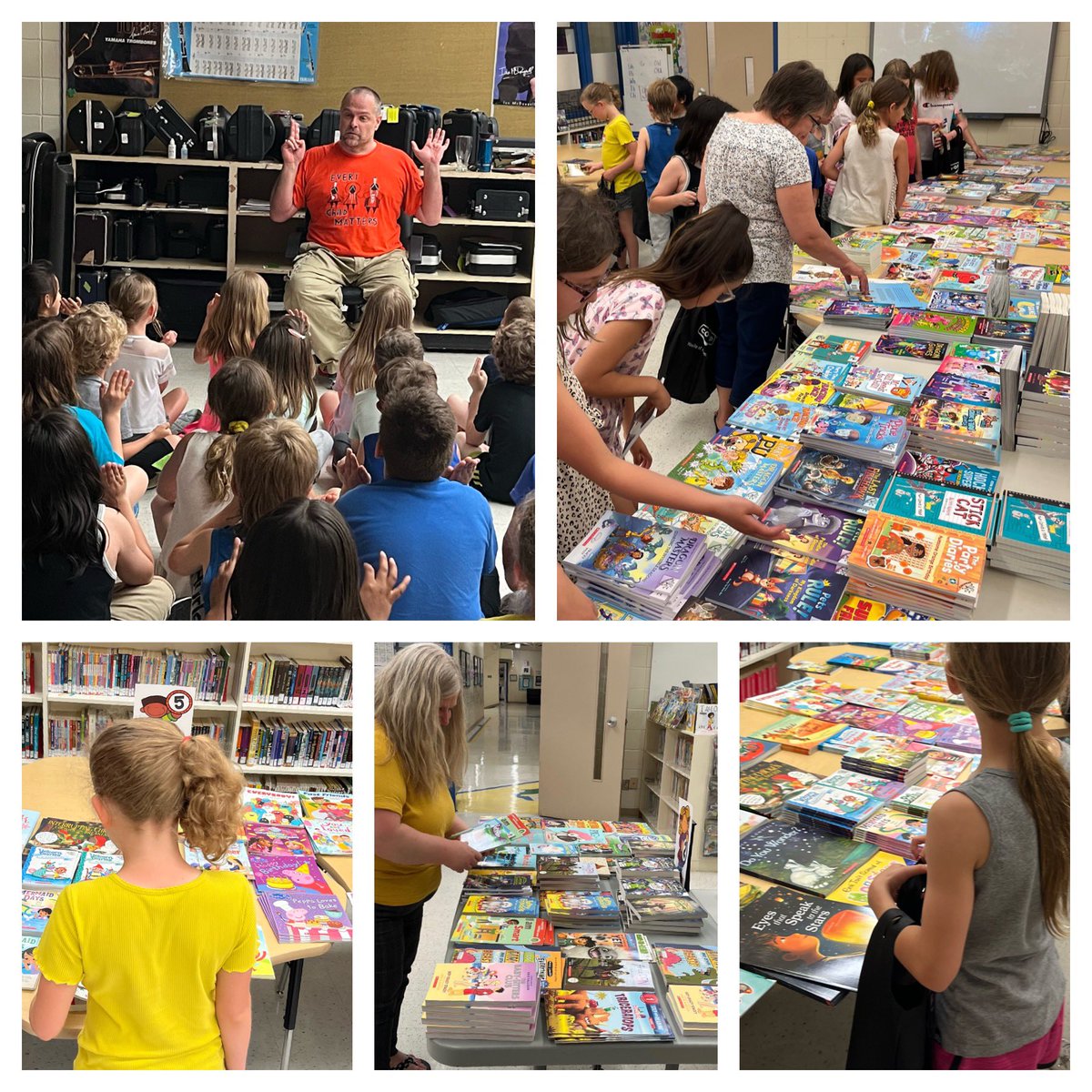 Thank you @PrairieValleySD for including Gr. 1-3 @IHES_Colts in a Summer Literacy Book Camp. Students loved filling their bag with books for summer reading. Our storyteller, Kevin MacKenzie was a big hit as well! 📚❤️☀️ #Literacy #SummerReading