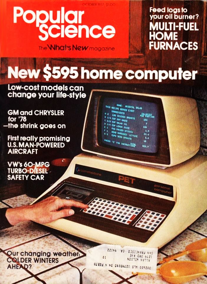 When #PopularScience was $1.  Oct 1977
Why you no retweet my sweet #Commodore memes @C64Retweets ? You need not retweet this one, it's just a magazine.