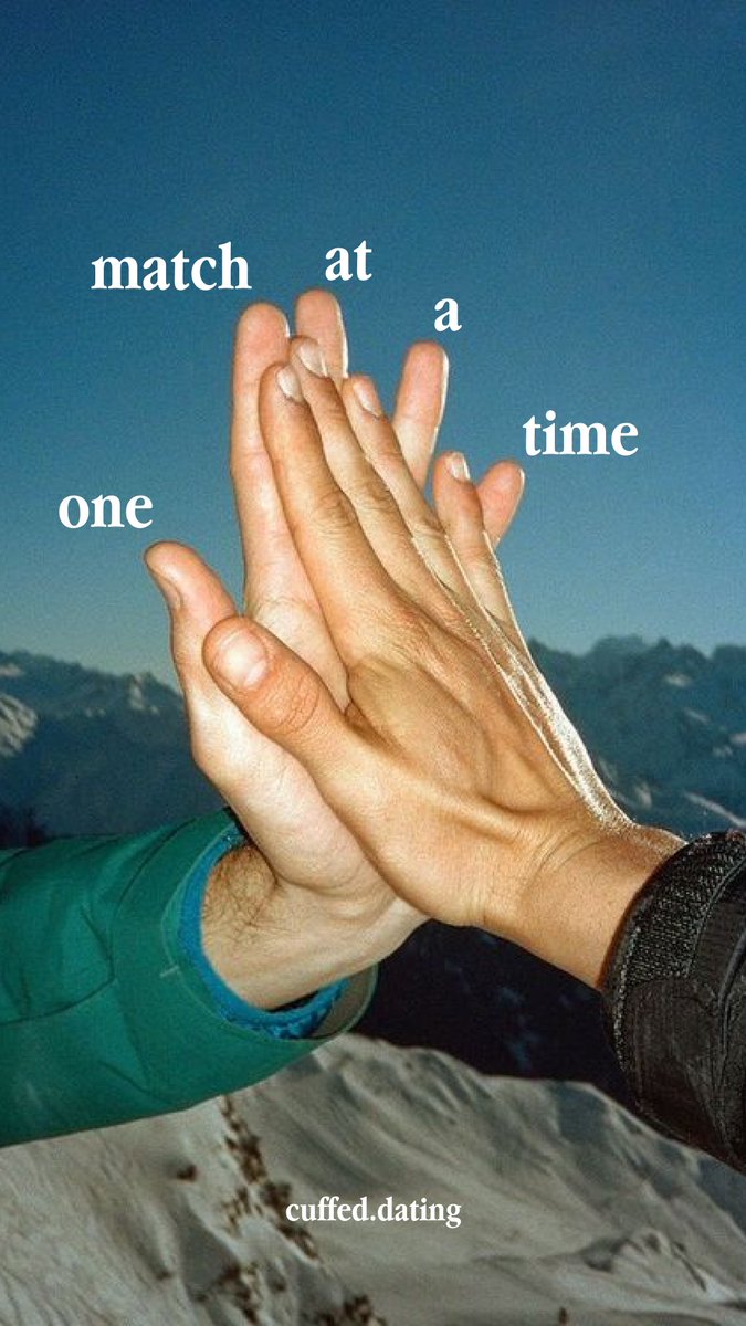 CuffedDating's tweet image. there is no more important act than getting people into good, happy relationships