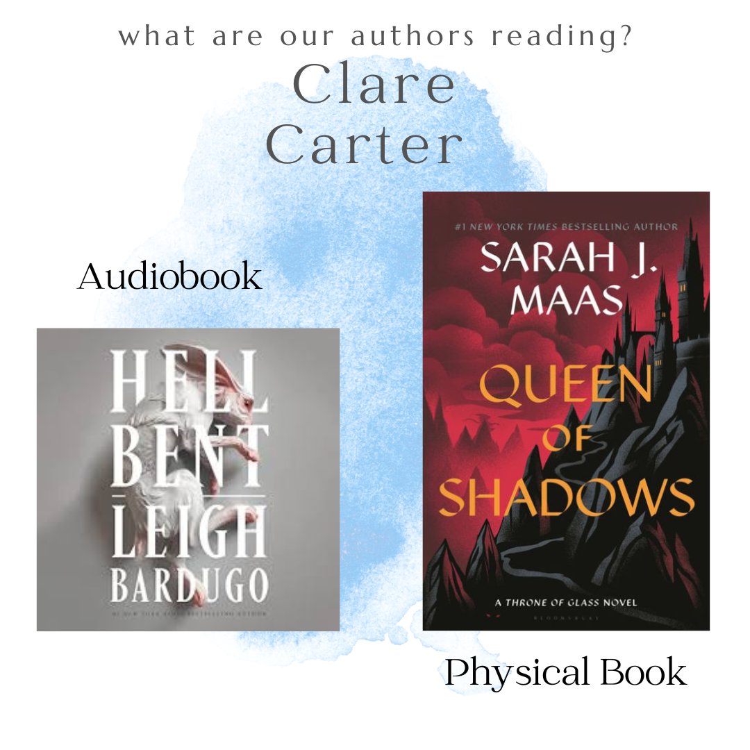 Lake Country Press & Reviews (@lakectrypress) on Twitter photo What are our authors reading this week?
<a href="/TheBookMobile24/">Clare Carter</a> is tackling two books as well!
Hellbent, which is a reread for her and Queen of Shadows! What are our authors reading this week?
<a href="/TheBookMobile24/">Clare Carter</a> is tackling two books as well!
Hellbent, which is a reread for her and Queen of Shadows!