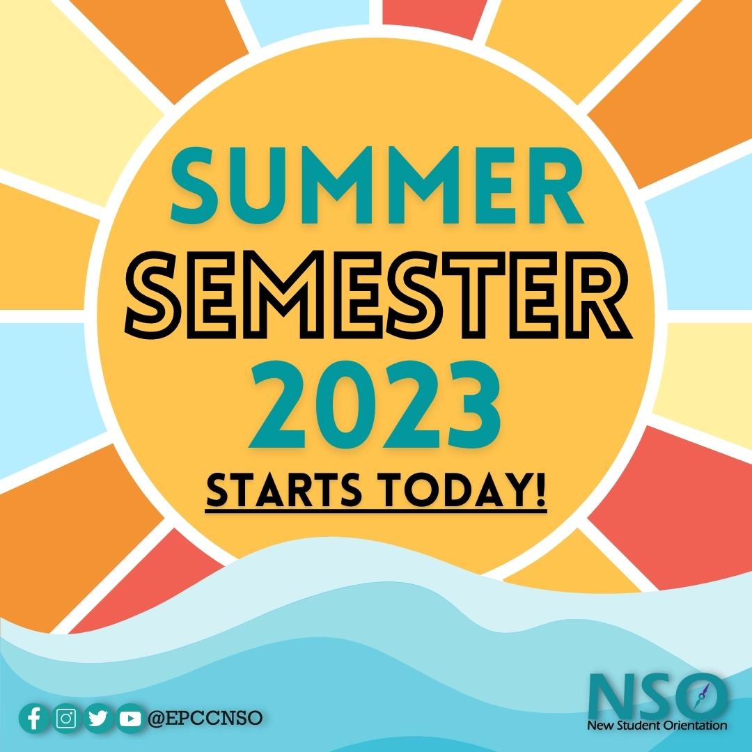 Today was the beginning of the Summer 2023 semester and we want to wish you success for the next couple of months☀️🙌🏻⭐️