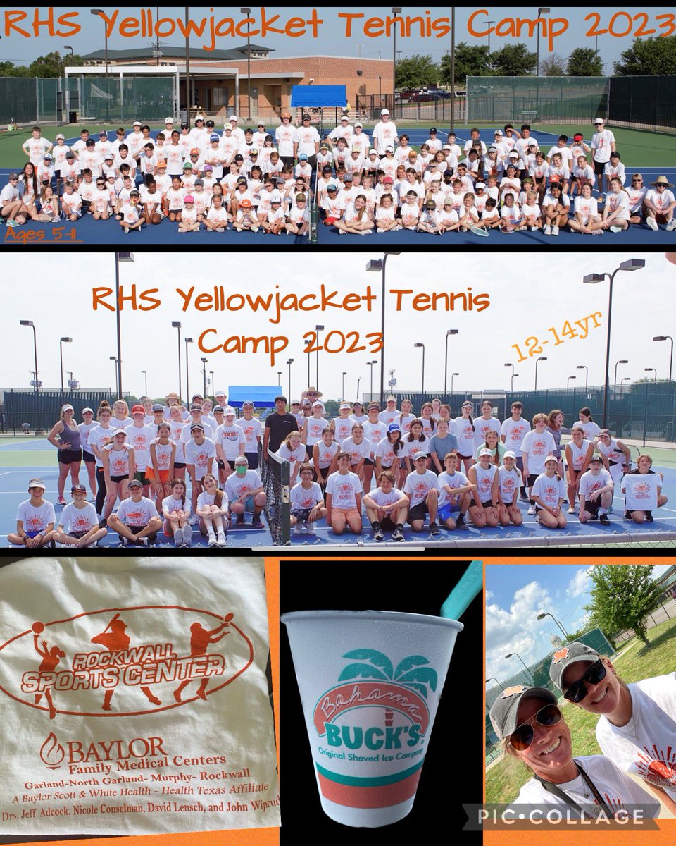 RHS Yellowjacket Tennis Camp 2023 in the books!! We had a great turn out and tons of fun last week on the courts!! WE would like to say a BIG THANK YOU to our Campers, Parents and Staff for making the camp such a huge success!!
<a href="/RISDAthletics/">Rockwall ISD Sports Marketing</a>