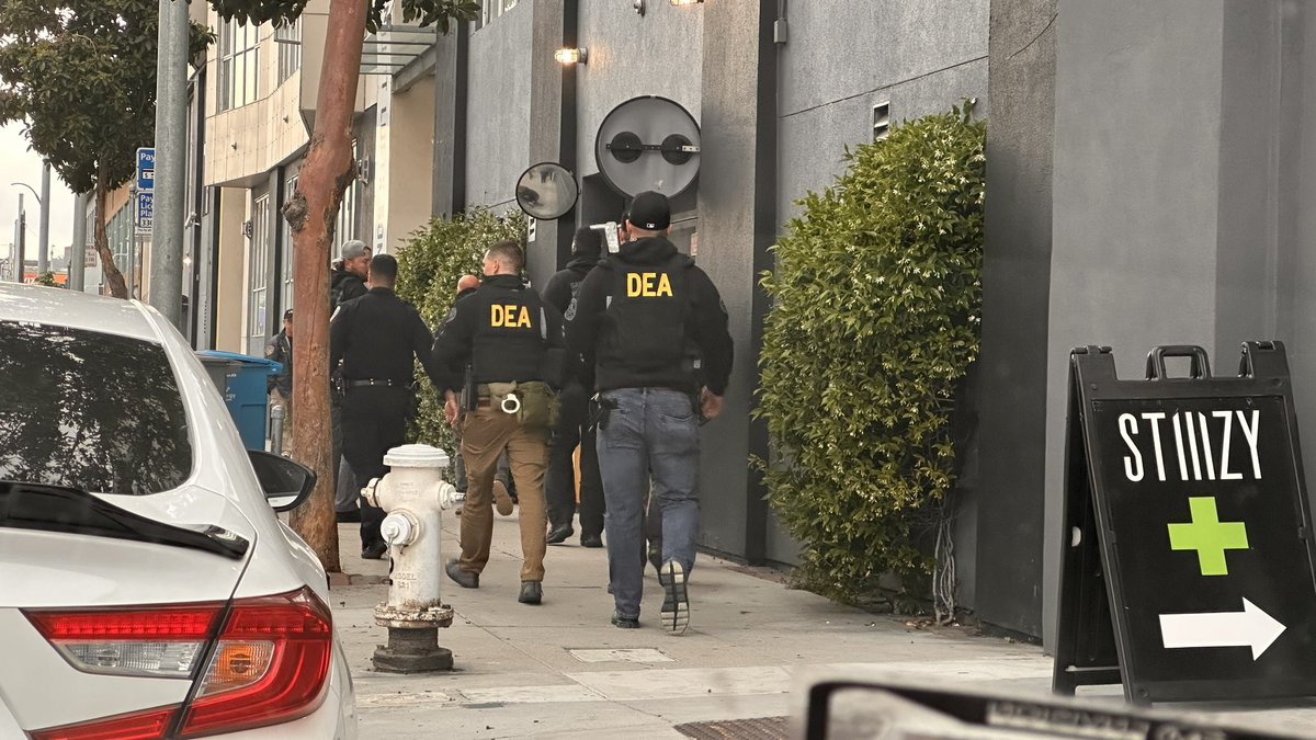 Weird seeing DEA conducting raids in San Francisco