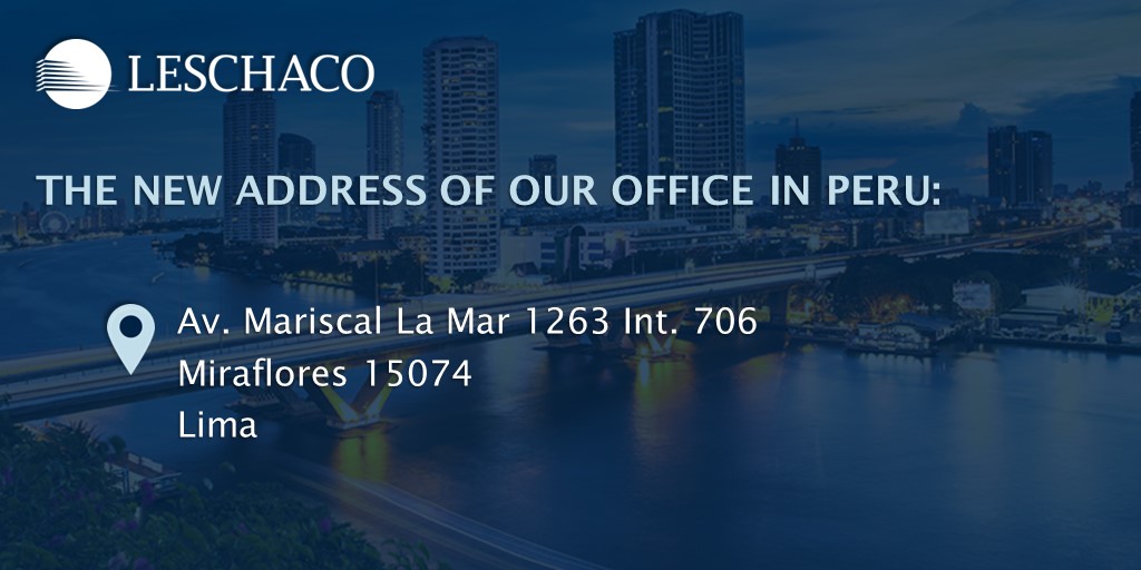 #NewLocation: Please note, that our #office in Peru got a #newaddress. For more information, visit our website: ecs.page.link/e1tDd

#LeschacoPeru #freightforwarders #logistics #relocation