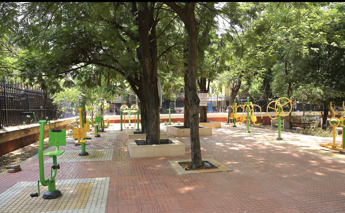 Krishna, IFS on Twitter "New look of Bagh Lingampally Park, Hyderabad