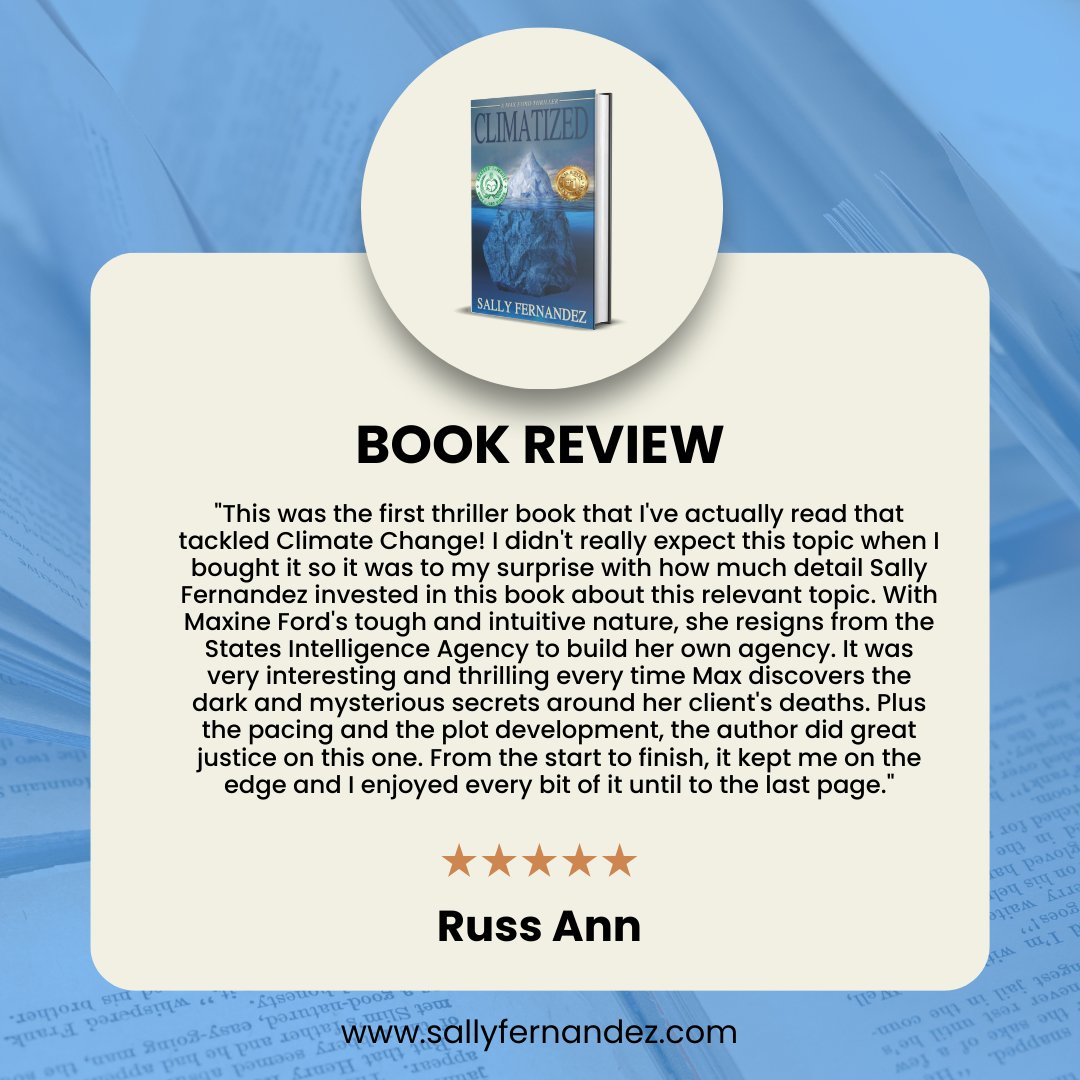 _SallyFernandez's tweet photo. "This was the first thriller book that I've actually read that tackled Climate Change!"
Find it on Amazon Kindle ->
https://t.co/uTIWYPqjYv
#climate #climatized #book #bookstagram #climatechange #writer #reading #maxford #politicalthriller #movie https://t.co/eUEAtnahNu