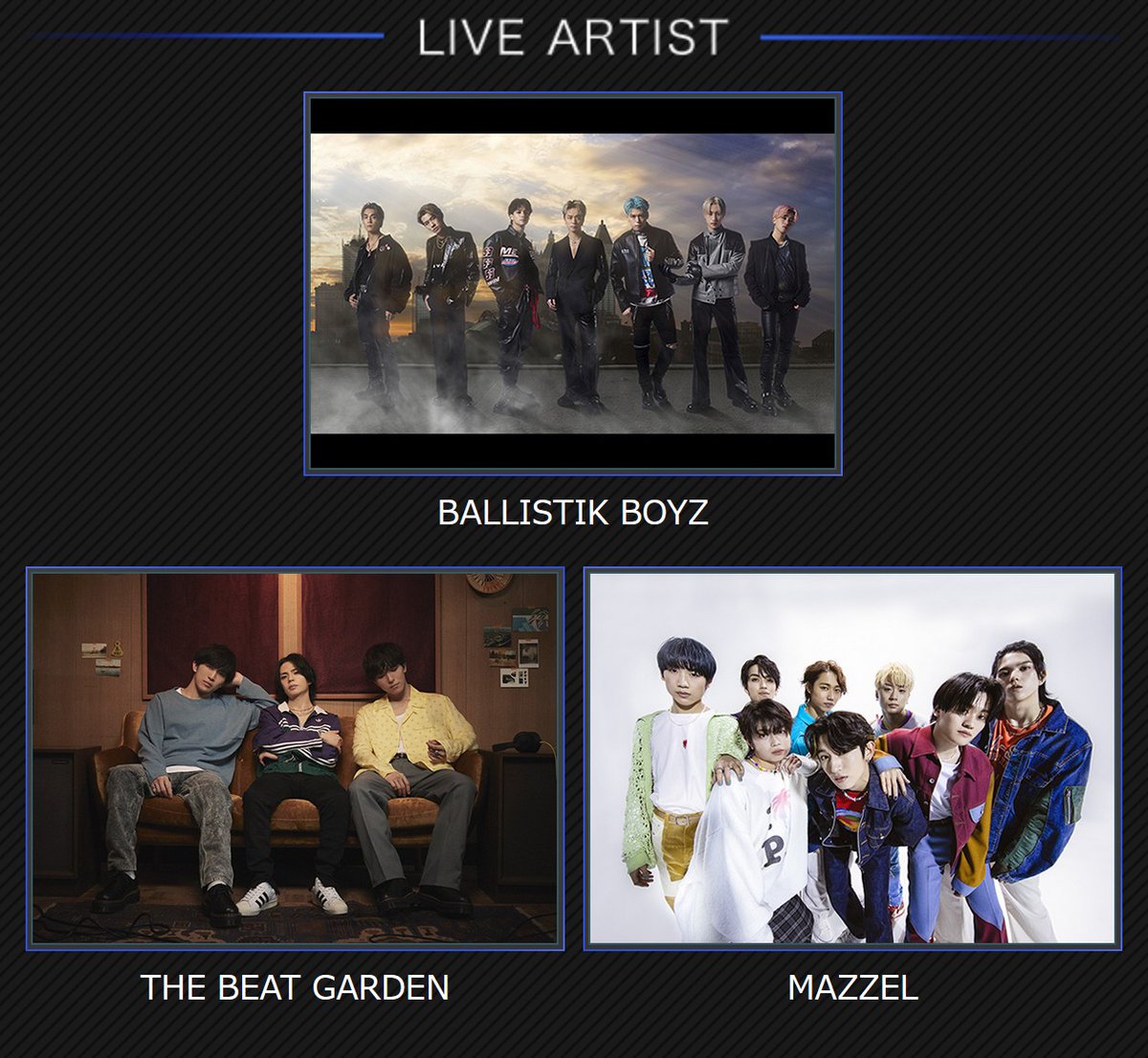 exnews24's tweet photo. 【BBZ】6/11日 25:00-
フジ『Love music』
BALLISTIK BOYZ 出演決定!
新曲『Ding Ding Dong』をパフォーマンス!
#BALLISTIKBOYZ
https://t.co/63VWpiYzS7 https://t.co/dYNkXtExf4