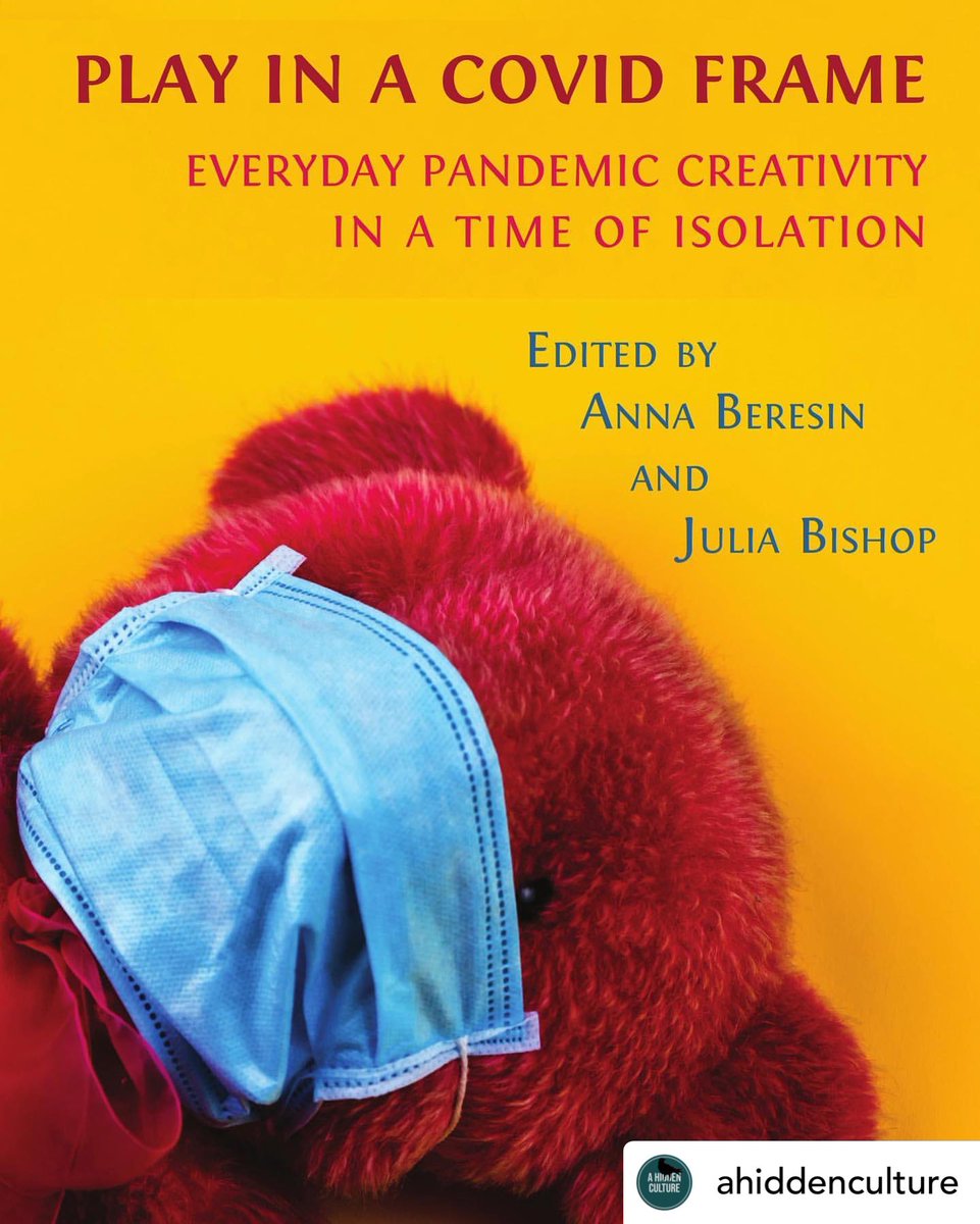 RuthHazleton's tweet photo. Proud to have a chapter (with Judy McKinty &amp; Danni von fer Borch) included in this book - out TODAY via @OpenBookPublish, edited by @DrJuliaBish &amp; Anna Beresin - a great collection of international observations of the pandemic through the lens of play. https://t.co/Z6vgZTaGZY https://t.co/CZa1sdqUhF