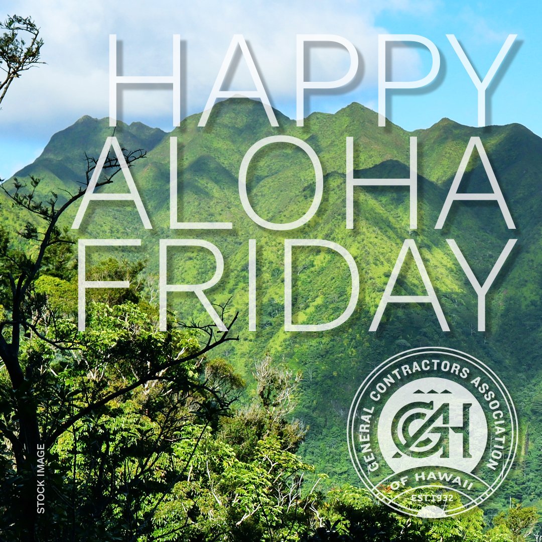 ⛰ Happy Aloha Friday! ⛰
Have a great weekend! 🦺🚧🏗
-
🚧 REMINDER: The GCA of Hawaii office will be closed on Monday, 6/12/2023, in observance of King Kamehameha Day. This is a construction industry holiday.
-
#alohafriday #happyalohafriday #weekend #gca #hawaii #local