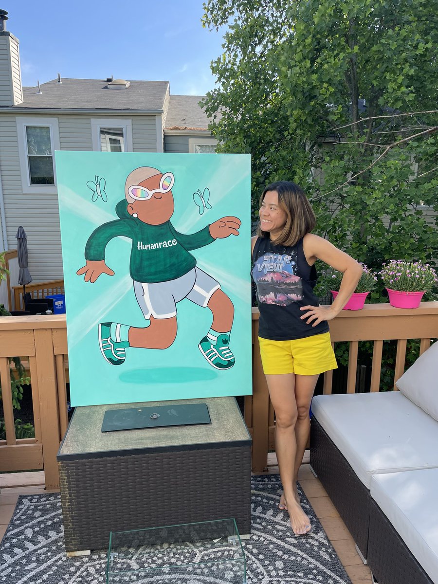 0xpickleball's tweet photo. Well tomorrow @Pharrell x @doodles @flow_blockchain ready for those green Shoes and Humanrace Hoody thank you #doodles #doodles2 #pharrellpack https://t.co/1zRV1RYbFk