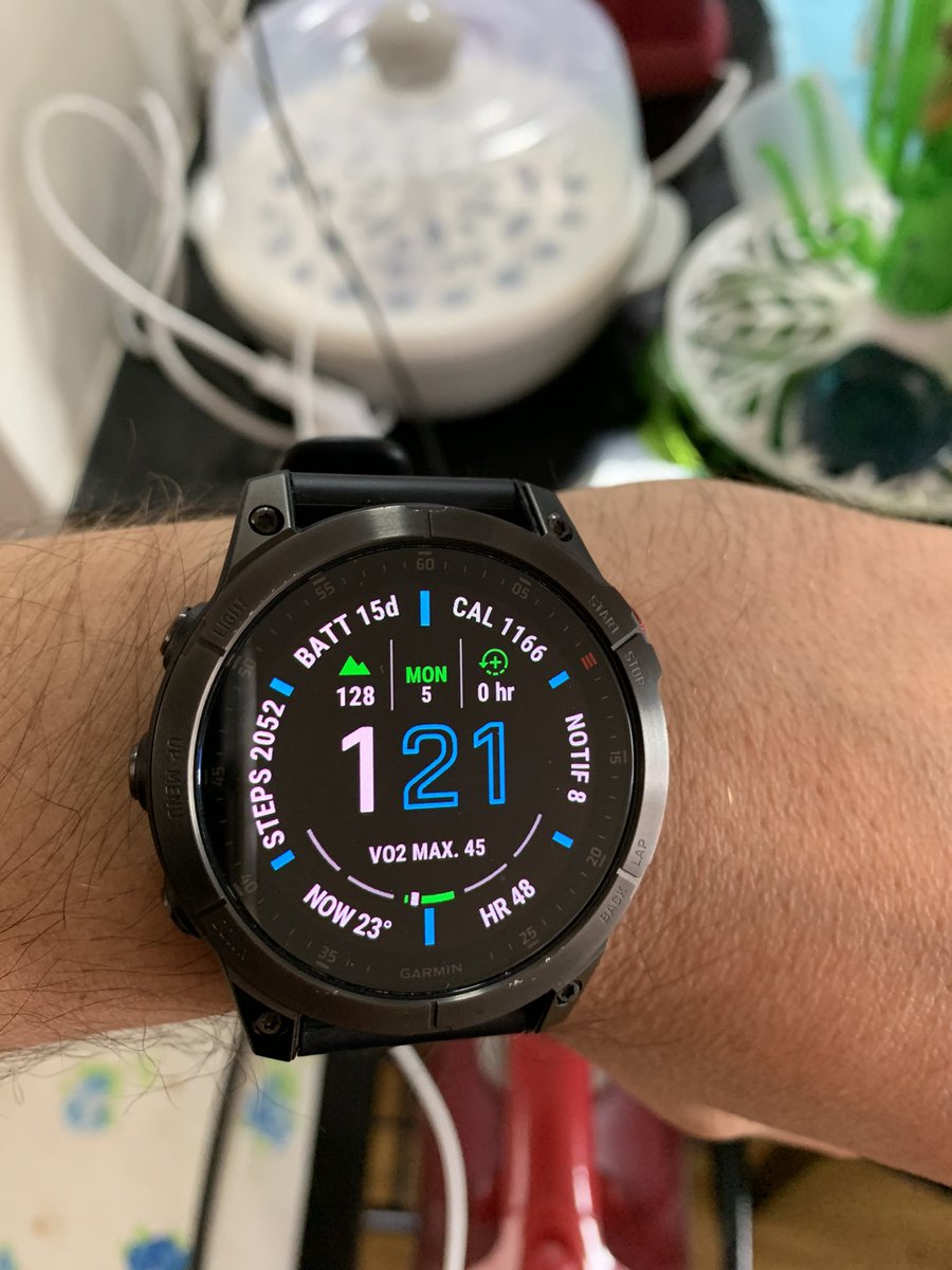 Frerogar's tweet photo. @Garmin My Epix is on fire https://t.co/QuUmttQzig