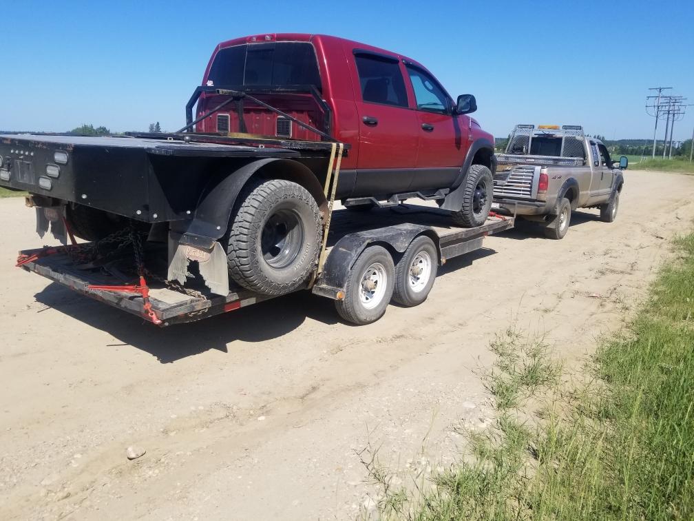Truck 4 Hire , 780-246-2769 my cell , 5thwheel  campers truck  car bobcat tractors ETC i move , i have two Trailers both have Ramps and Winch , so How can I help U ?