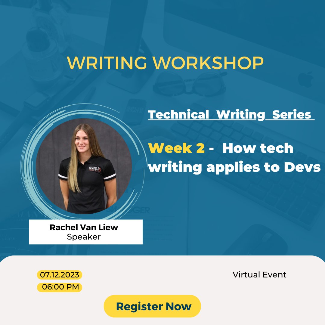 #GDGSanJose in collaboration with
<a href="/EducativeInc/">Educative</a>
presents tech writing workshop series.  RSVP for week-2 
gdg.community.dev/events/details…
July: 12th at 6pm PDT. 
RSVP soon!