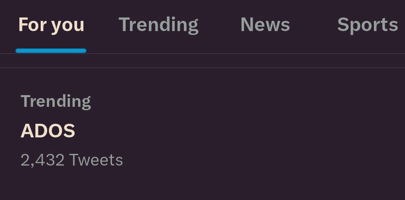 ADOS is trending over in my Twittersphere! ✨️