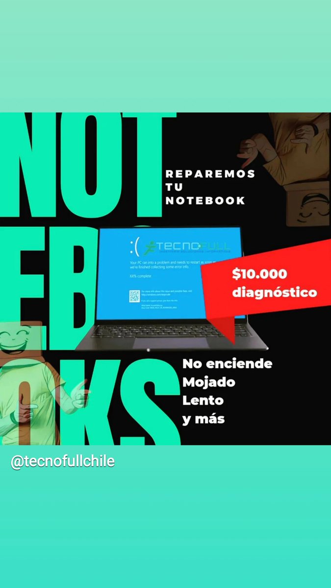 TECNOFULL's tweet photo. 👏👏 Somos el centro técnico n*1 en Chile

16 años y más de 87.000 clientes nos avalan🫡

TODAS LAS MARCAS Y MODELOS 💻🖥️⌨️

⚠️ Electrónica
*Sistemas operativos
*Partes y piezas
*Equipos que no encienden
*Detección de fallas
*Equipos mojados
*Mejoras de velocidad
*Respaldos
* https://t.co/09cqU47Y5P
