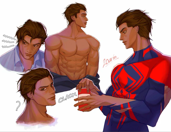 omw to mess up the multiverse so this angry man will chase me everywhere #MiguelOHara #SpiderManAcrossTheSpiderVerse