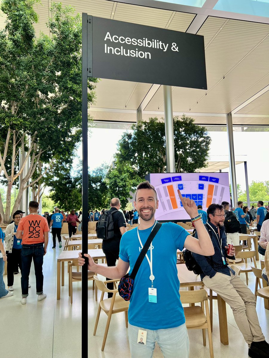 What a day! Thanks to everyone who came by to meet the accessibility team and share their excitement for visionOS! #WWDC23