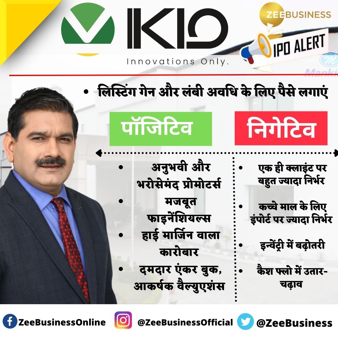 Anil Singhvi says investors must subscribe to IKIO Lighting IPO