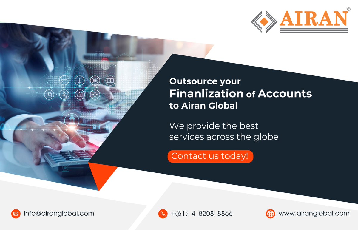 We provide best "accounts finalization" Services globally. Our experienced professionals ensure accurate and timely finalization, ensuring your business stays compliant and financially sound.
#accountingservices #bookkeepingservices #globalservices #financialstatements