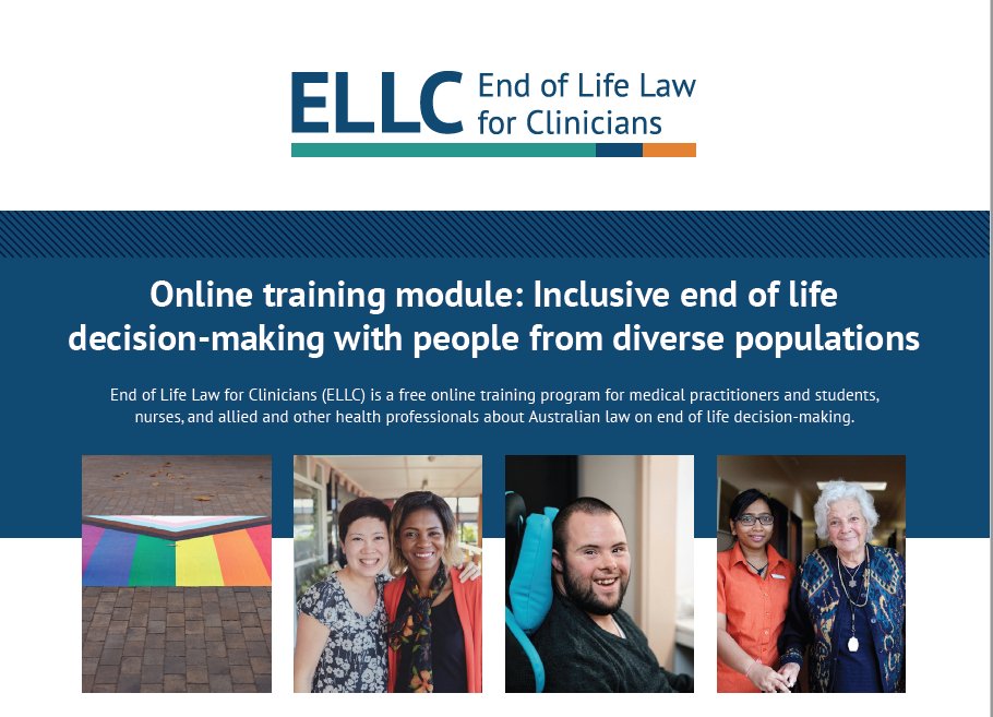 Australian Centre for Health Law Research (ACHLR) (@healthlawqut) on Twitter photo ELLC <a href="/HealthLawQUT/">Australian Centre for Health Law Research (ACHLR)</a> has a new free online module on diverse populations (#LGBTIQ #CALD #refugee #disability #frailty) and #endoflife #law in Australia for #doctors #GPs #nurses #alliedhealth #paramedics. Register at ellc.edu.au <a href="/RACGP/">RACGP</a> accredited. Claim CPD ELLC <a href="/HealthLawQUT/">Australian Centre for Health Law Research (ACHLR)</a> has a new free online module on diverse populations (#LGBTIQ #CALD #refugee #disability #frailty) and #endoflife #law in Australia for #doctors #GPs #nurses #alliedhealth #paramedics. Register at ellc.edu.au <a href="/RACGP/">RACGP</a> accredited. Claim CPD