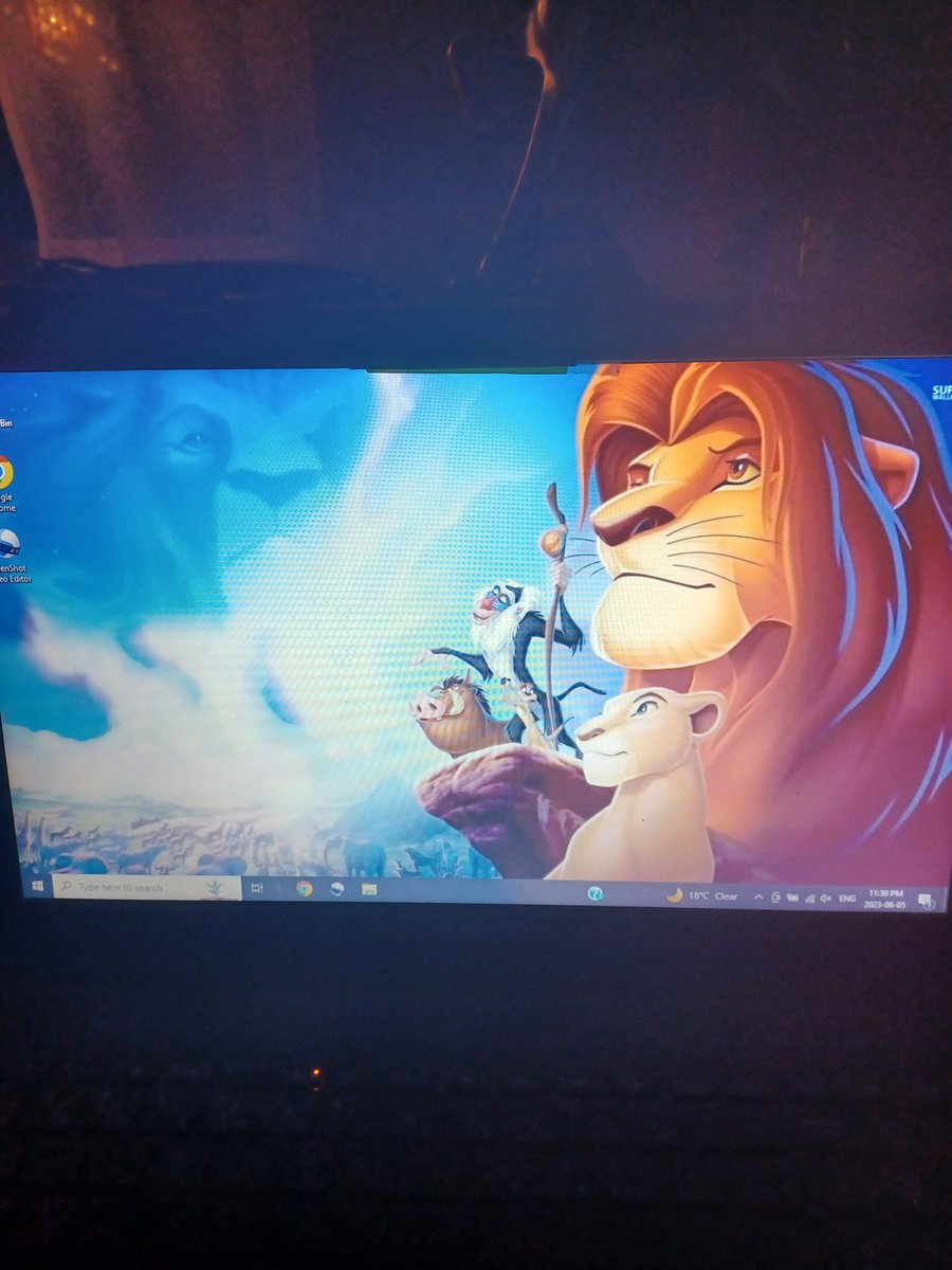 My laptop background #LionKing