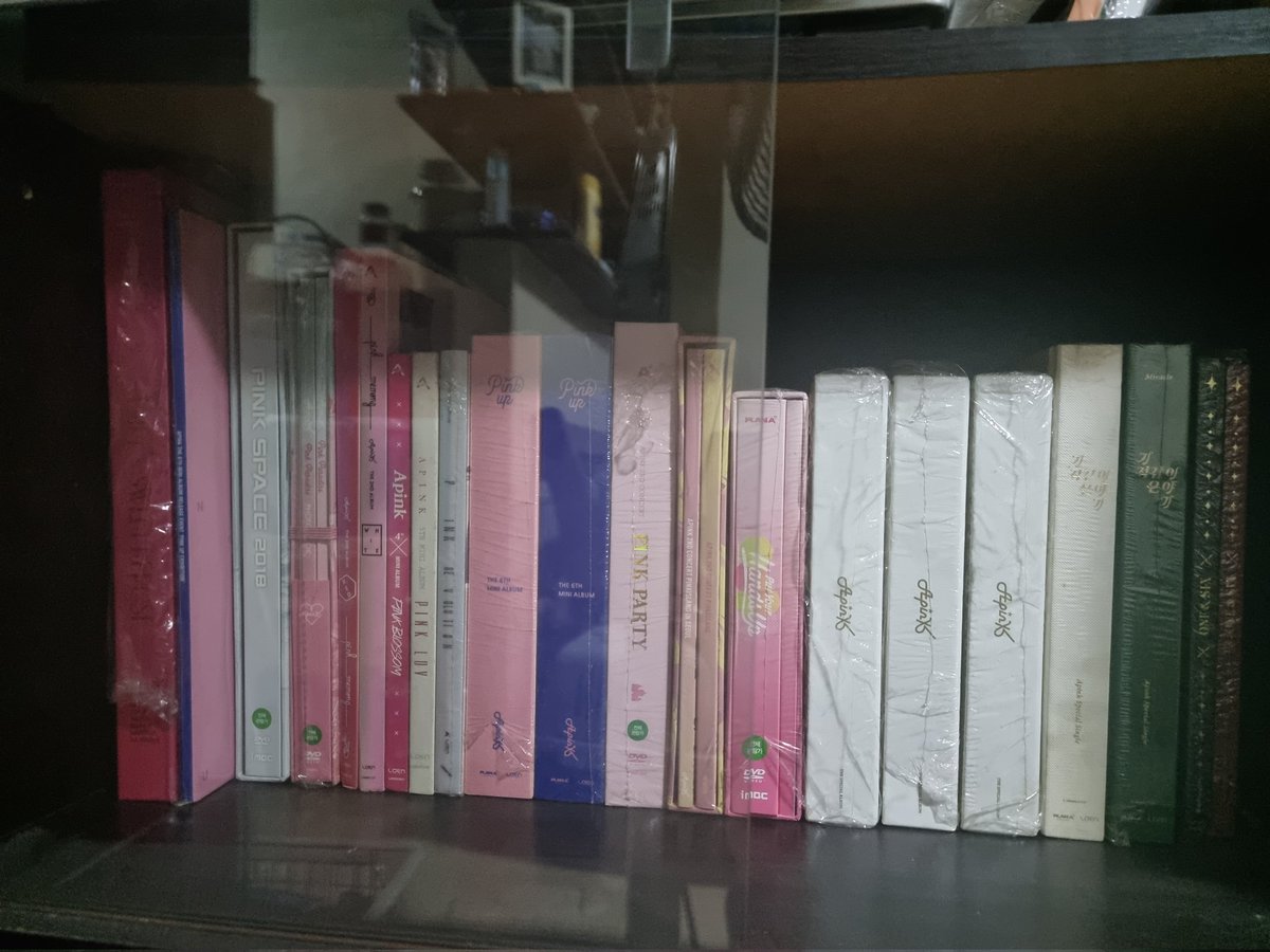 [LFB/WTS] Apink Albums &amp; DVD

- Pink Blossom
- Pink Luv
- Pink Memory
- Pink Revolution 
- Pink Up
- Dear
- Miracle
-One &amp; Six

DVD
- Pink Paradise
- Pink Island
- Pink Party
- Pink Space
- Put Your Hands Up
- Girls Sweet Repose
- Magazine

🏷 apink album merch  
#에이핑크 #Apink