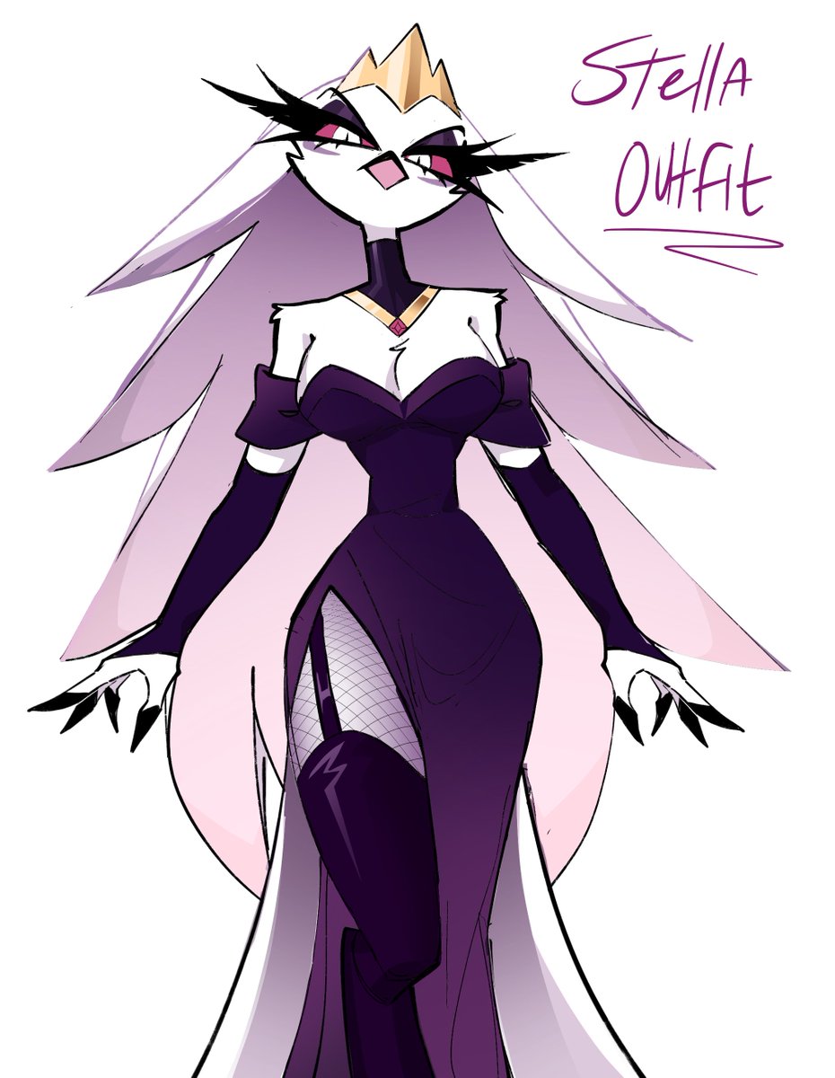 Here’s her outfit for the people who wanted to draw her in it 💜 t....